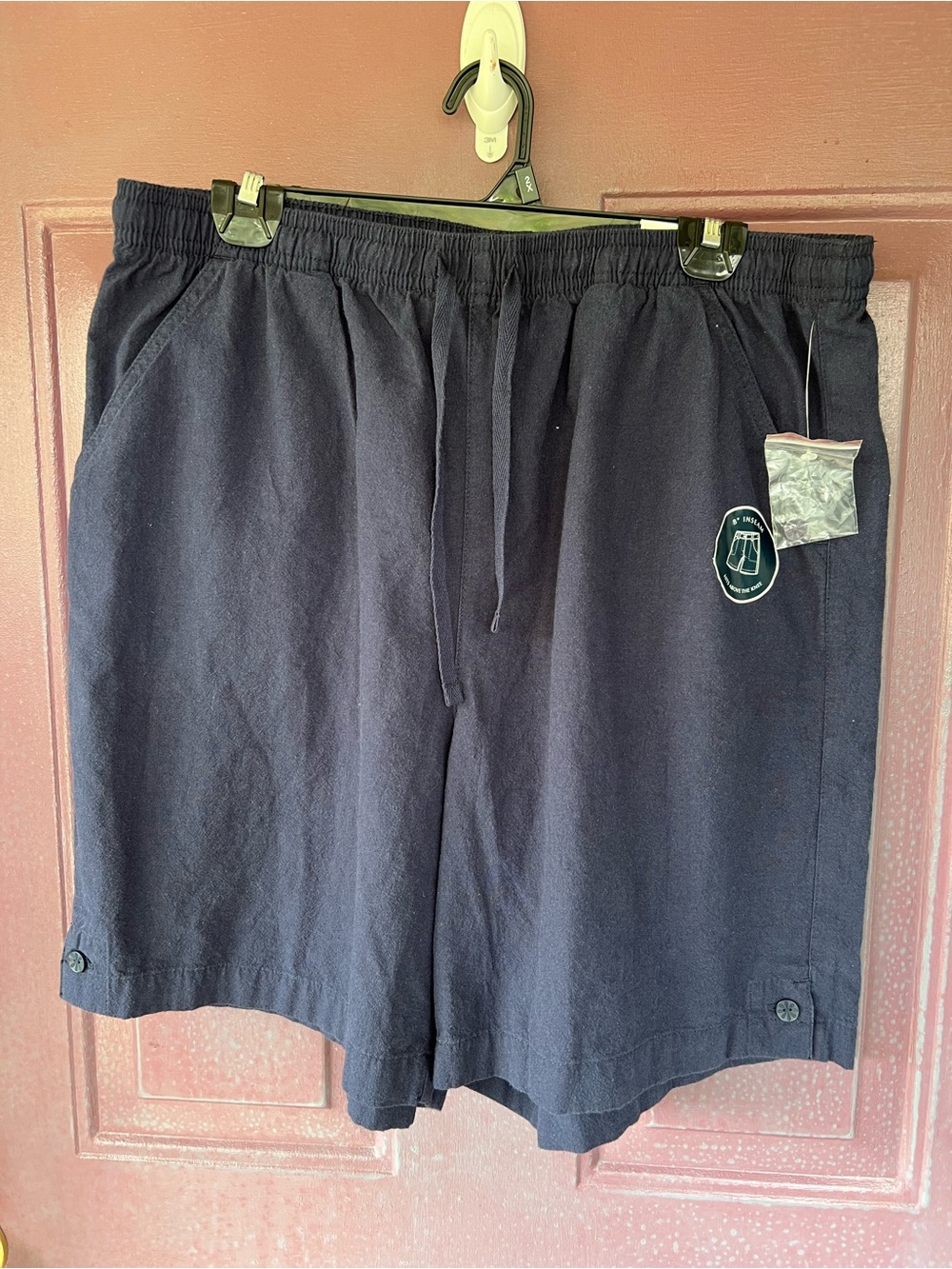 NWT Karen Scott Comfort Waist Petite Navy XL Shorts
